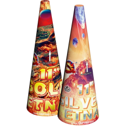 Vulkan Etna Gold und Silber 2 Stcke