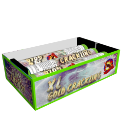 XL Gold crackling 3 Stcke 30 mm